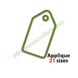 price tag embroidery pattern