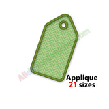 Price tag embroidery