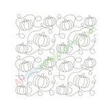 Pumpkin quilt block embroidery