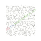 Puzzle quilt embroidery