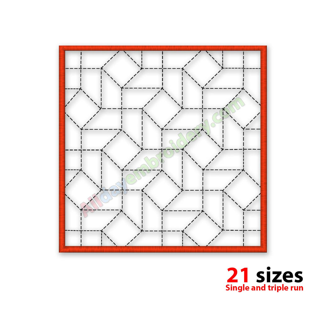Quilting block embroidery design