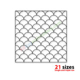 Fish scale quilt block
