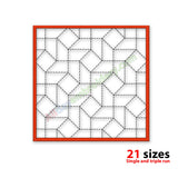 Quilting block embroidery design