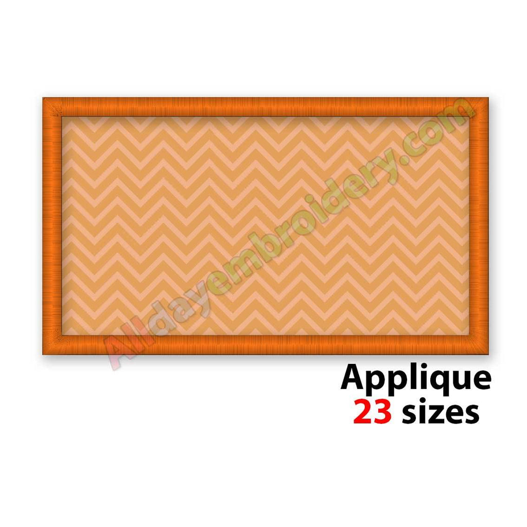 Rectangle embroidery design
