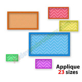 Rectangle applique embroidery