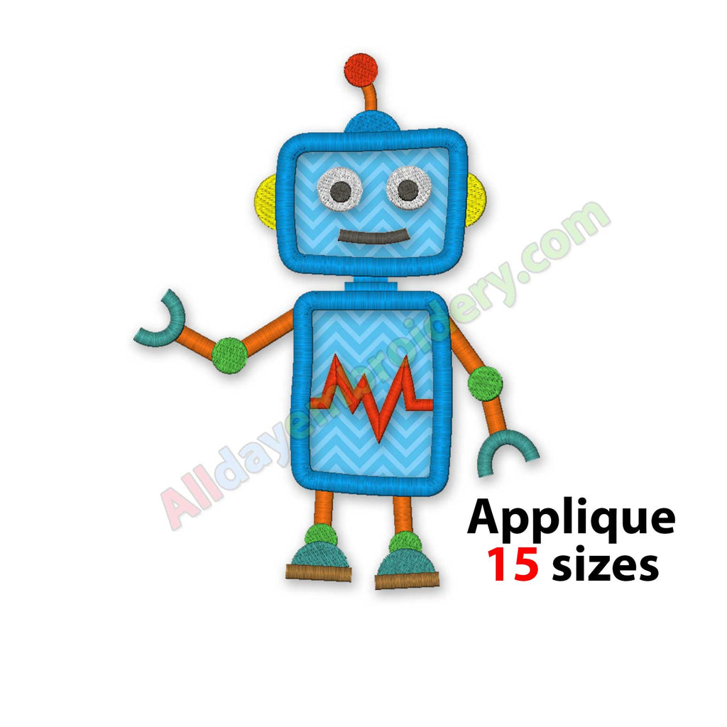 Robot embroidery design