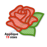 Rose embroidery design