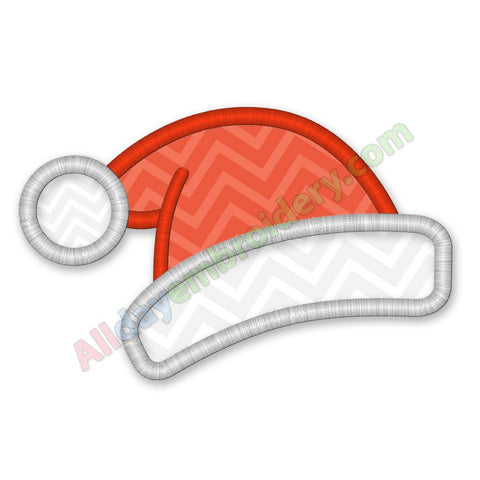 Santa hat embroidery design