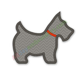 Scottie embroidery design