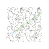 Sewing quilting block embroidery