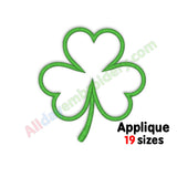 Shamrock applique design