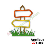Sign post applique