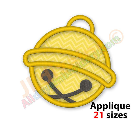 Sleigh bell embroidery design