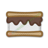 Smore embroidery design