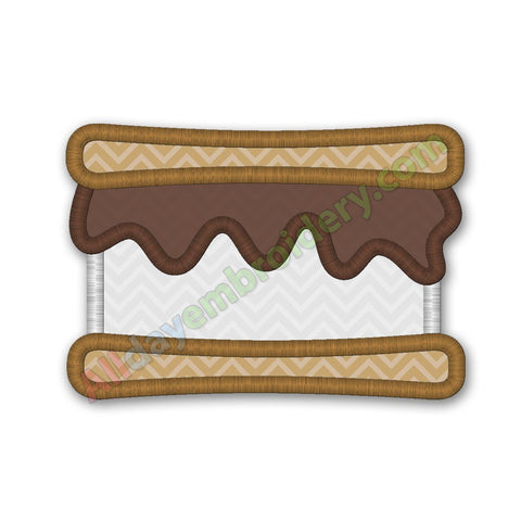 Smore embroidery design