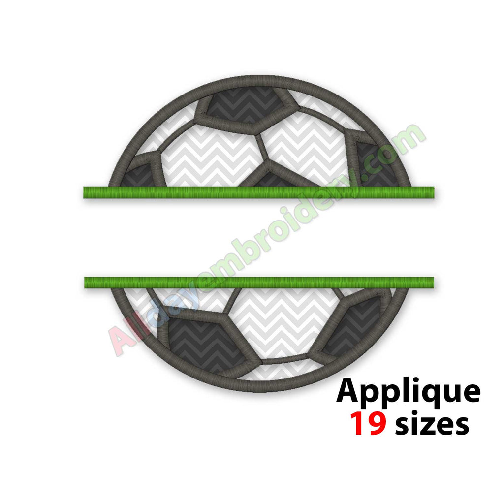 Soccer embroidery design