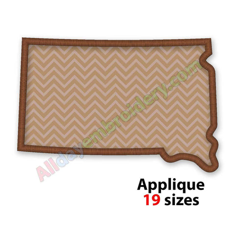 South Dakota embroidery design