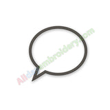 Speech bubble applique