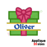 Christmas embroidery applique design