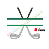 Split Golf Embroidery