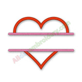 Heart applique design