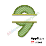 Number 9 Split