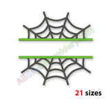 Split spider web