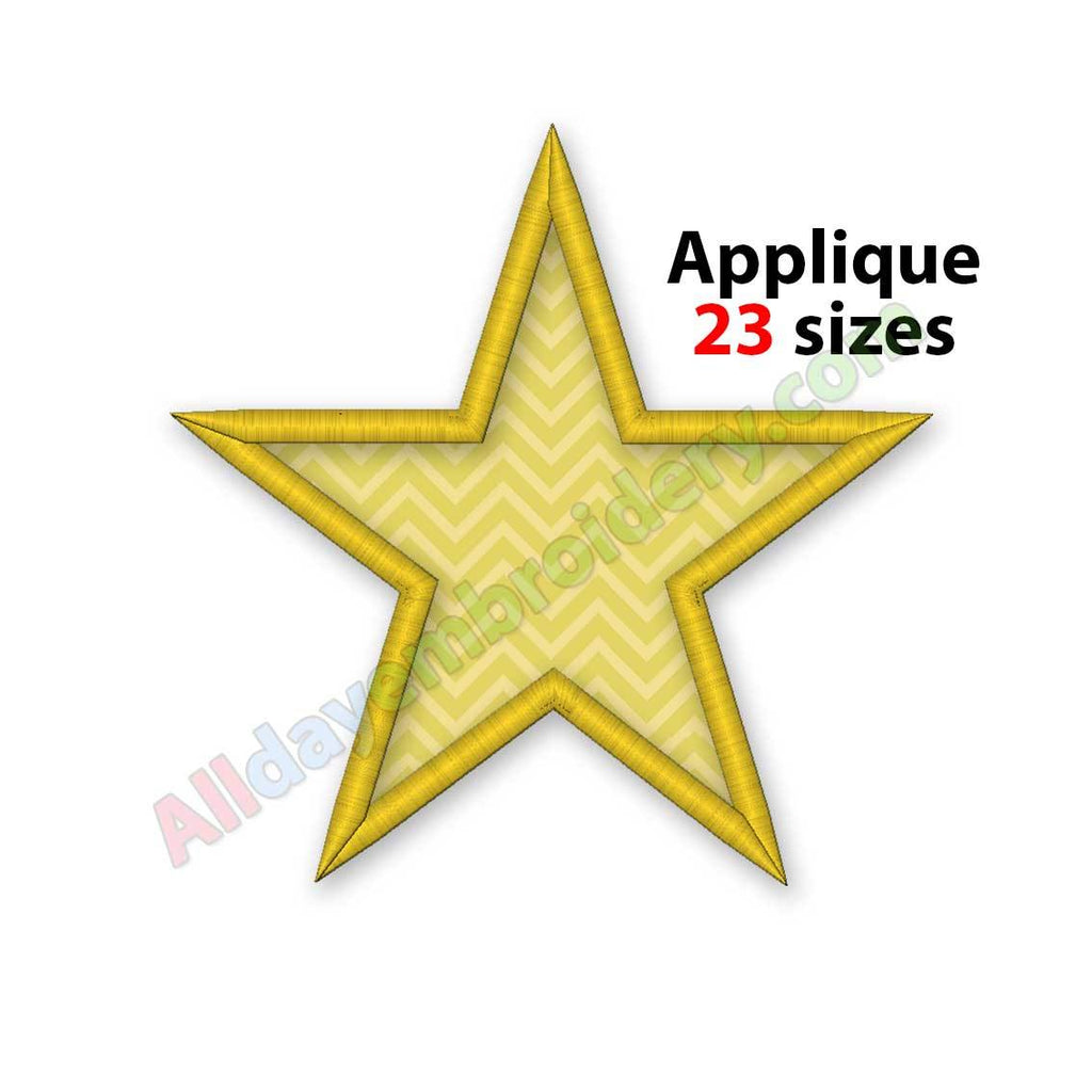 Star applique design