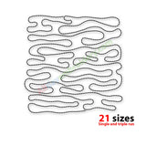 Stipple embroidery design quilting