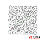 Stipple quilt block embroidery