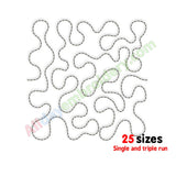Stipple quilt embroidery
