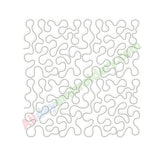 Stippling machine embroidery