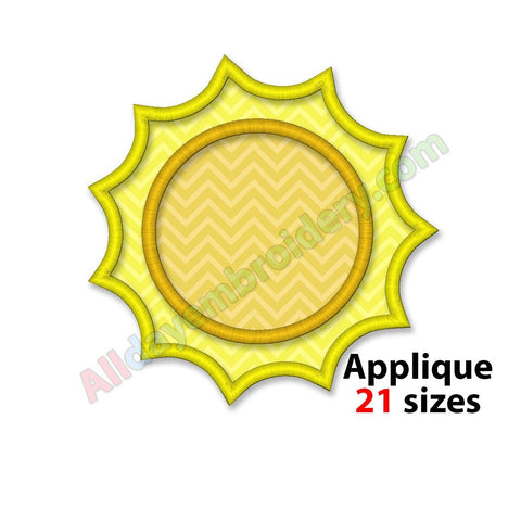 Sun applique design