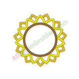 Sunflower applique design