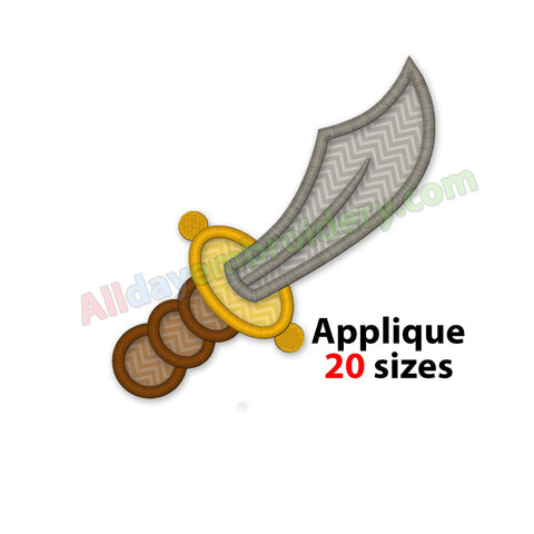 Sword embroidery design