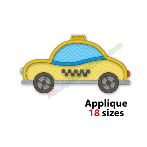 Taxi embroidery design