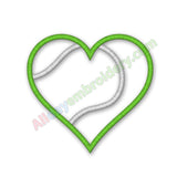 Tennis heart applique