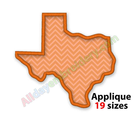 Texas embroidery design