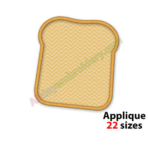 Toast Embroidery Design. Machine embroidery design. Applique design ...