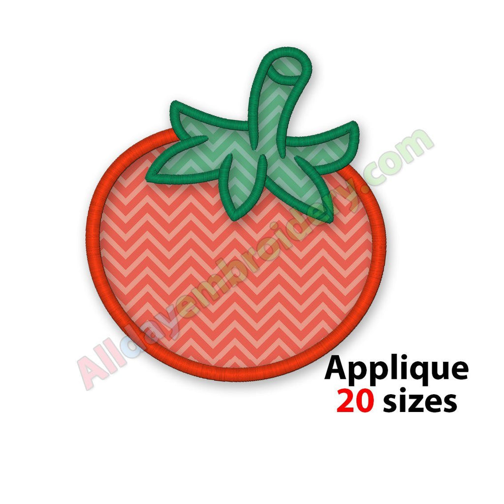 Tomato embroidery design