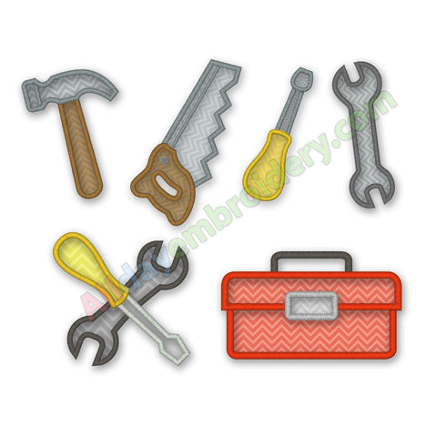 Tools embroidery design