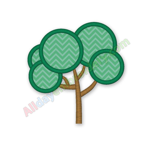 Tree embroidery design