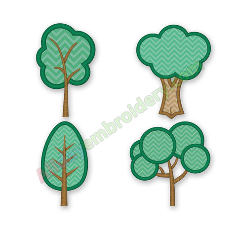 Tree embroidery