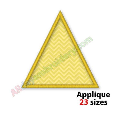 Triangle applique design