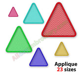 Triangle applique embroidery