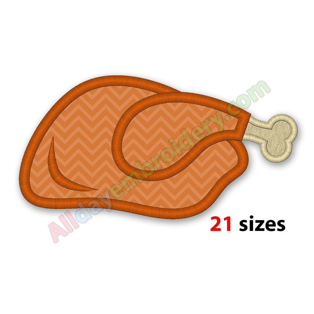 Roast turkey applique