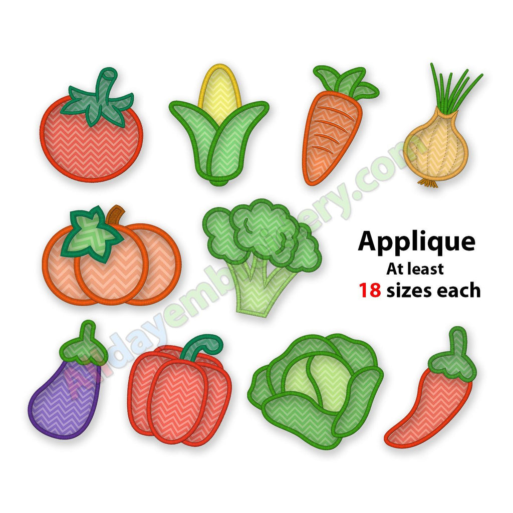 Vegetable embroidery