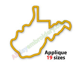 West Virginia applique design