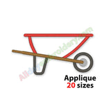 Wheelbarrow applique design