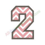 Number two applique